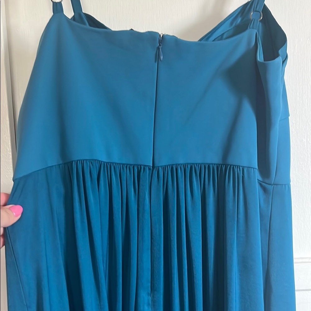 BCBG Max Azria Elegant Teal Maxi Dress - Picture 6 of 6